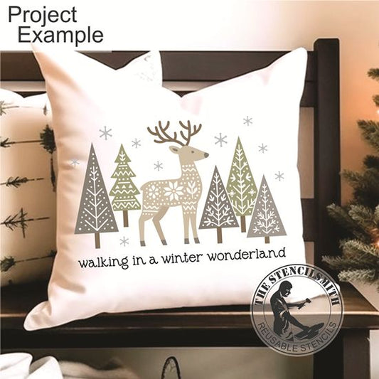10237 Walking In a Winter Wonderland Stencil