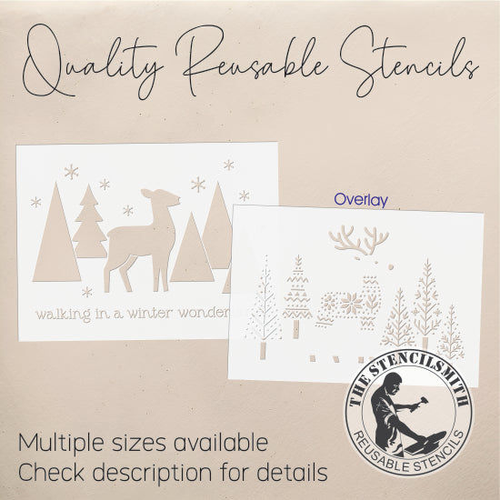 10237 Walking In a Winter Wonderland Stencil - The Stencilsmith