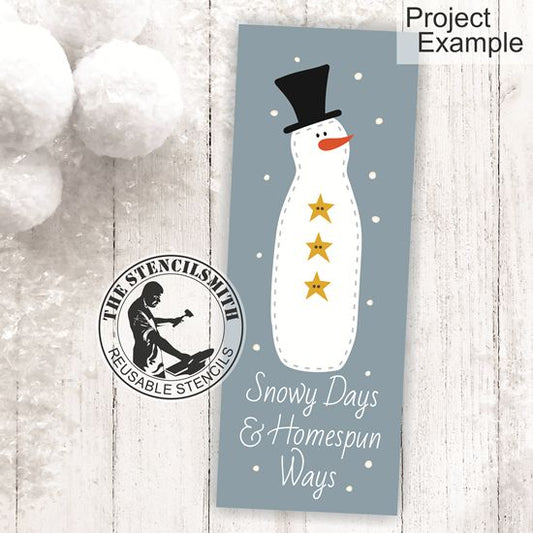 10238 Snowy Days & Homespun Ways Stencil