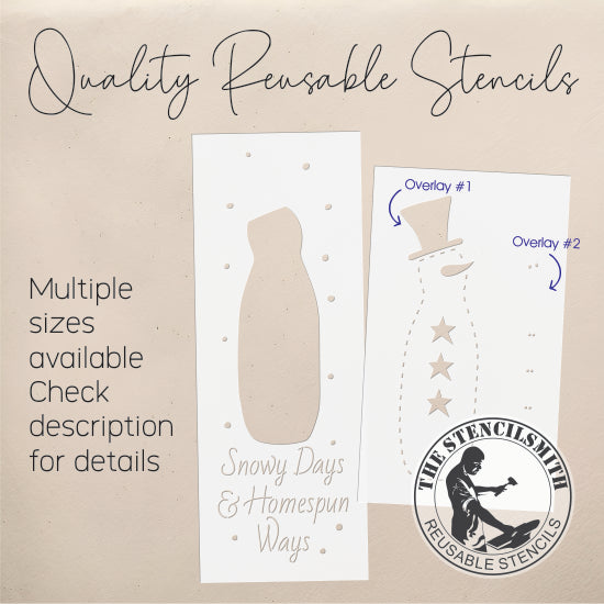 10238 Snowy Days & Homespun Ways Stencil - The Stencilsmith