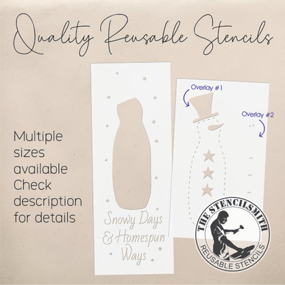 10238 Snowy Days & Homespun Ways Stencil - The Stencilsmith