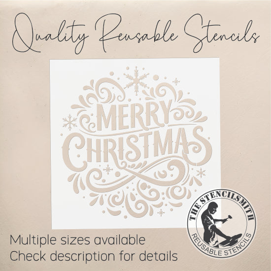 10241 Merry Christmas Stencil - The Stencilsmith