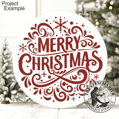 10241 Merry Christmas Stencil