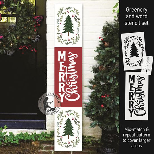 10243 Merry Christmas Stencil Set