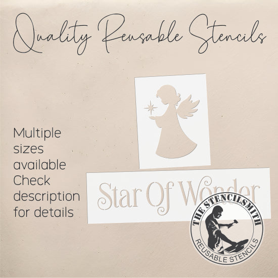 10244 Star Of Wonder Angel Block Stencil Set - The Stencilsmith