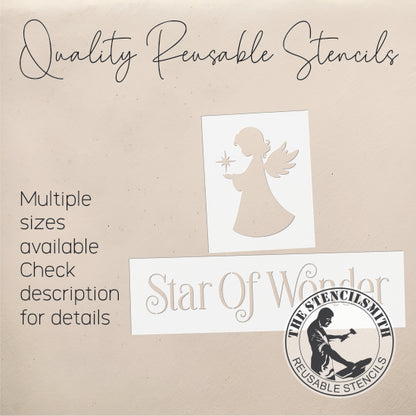10244 Star Of Wonder Angel Block Stencil Set - The Stencilsmith
