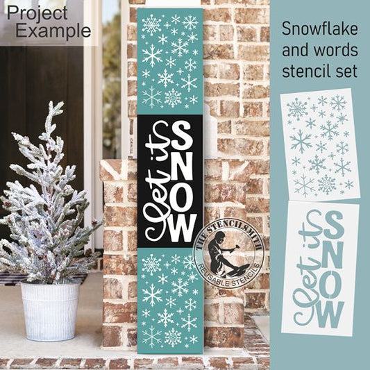 10246 Let It Snow Stencil Set
