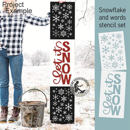 10246 Let It Snow Stencil Set