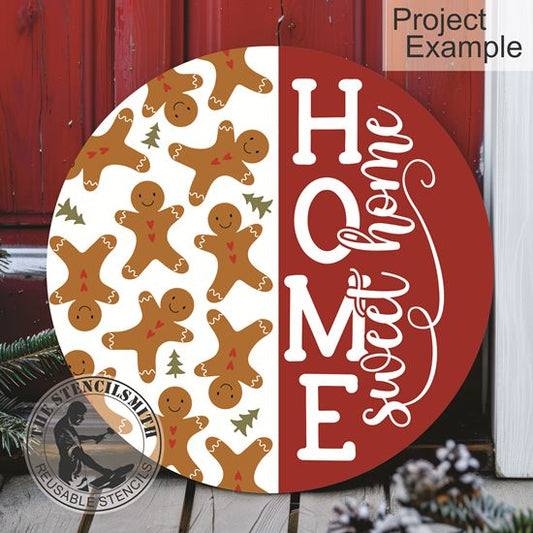 10251 Home Sweet Home Gingerbread Stencil