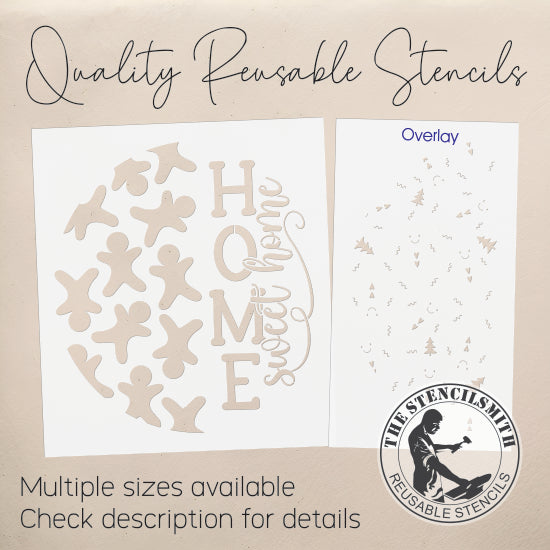 10251 Home Sweet Home Gingerbread Stencil - The Stencilsmith
