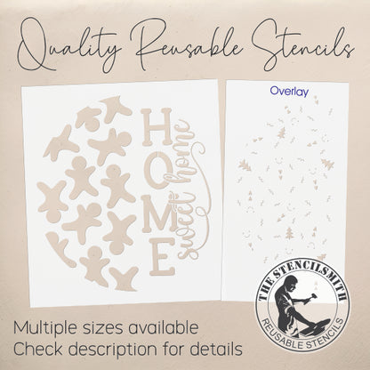 10251 Home Sweet Home Gingerbread Stencil - The Stencilsmith