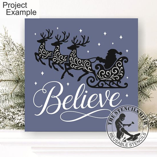 10253 Believe Stencil