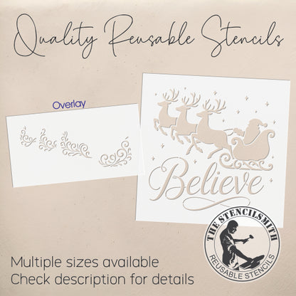 10253 Believe Stencil - The Stencilsmith