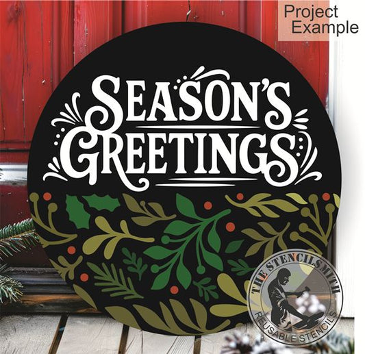 10257 Season's Greetings Stencil