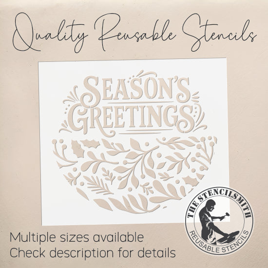 10257 Season's Greetings Stencil - The Stencilsmith