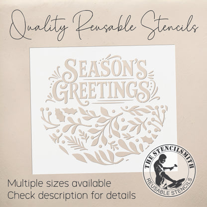 10257 Season's Greetings Stencil - The Stencilsmith