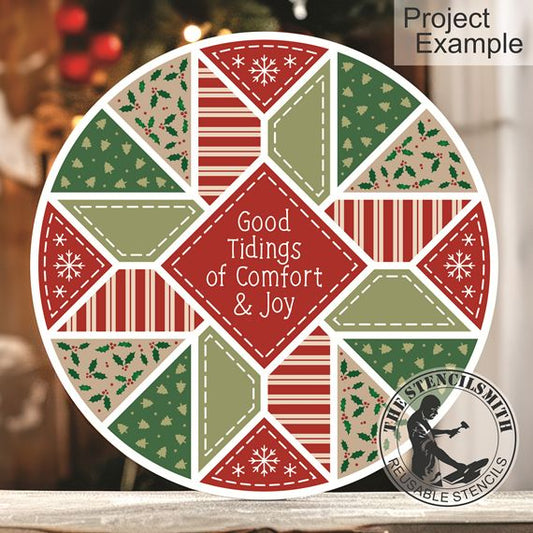 10258 Good Tidings Of Comfort & Joy Barn Quilt Stencil