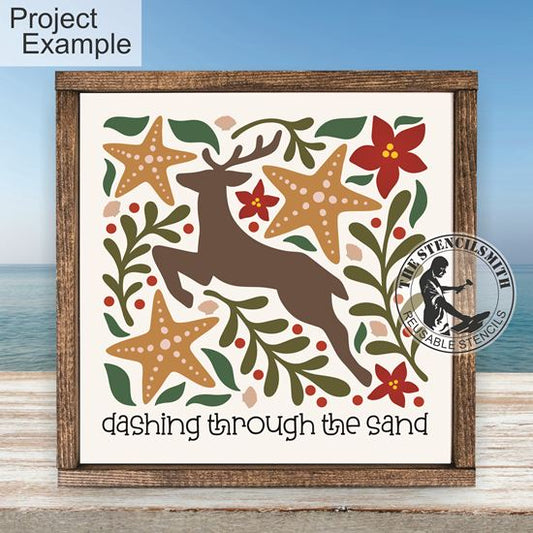 10261 Dashing Through The Sand Stencil