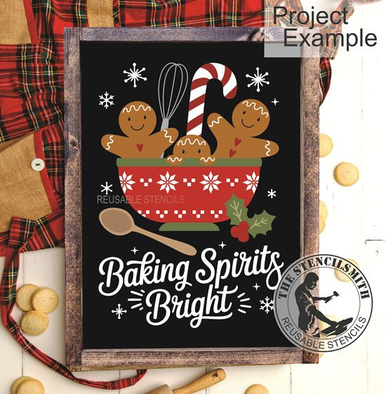 10270 Baking Spirits Bright Gingerbread Stencil