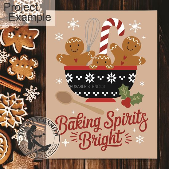 10270 Baking Spirits Bright Gingerbread Stencil