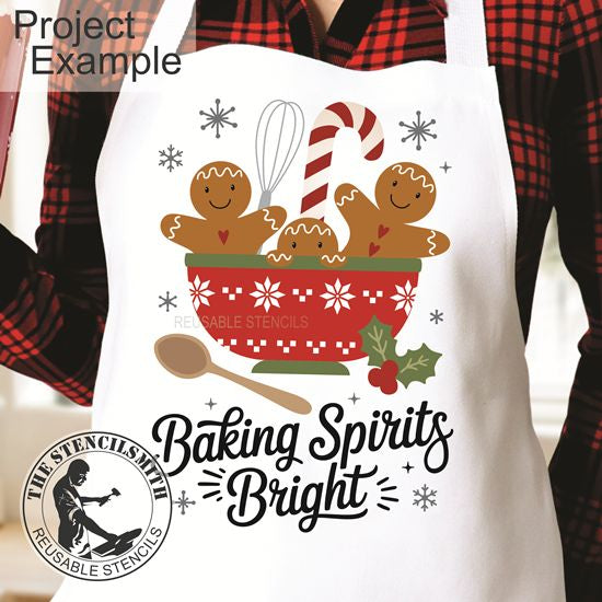 10270 Baking Spirits Bright Gingerbread Stencil