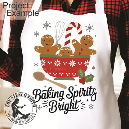 10270 Baking Spirits Bright Gingerbread Stencil