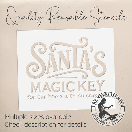 10274 Santa's Magic Key Stencil - The Stencilsmith