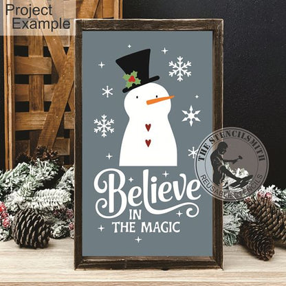 10276 Believe In The Magic Snowman Stencil