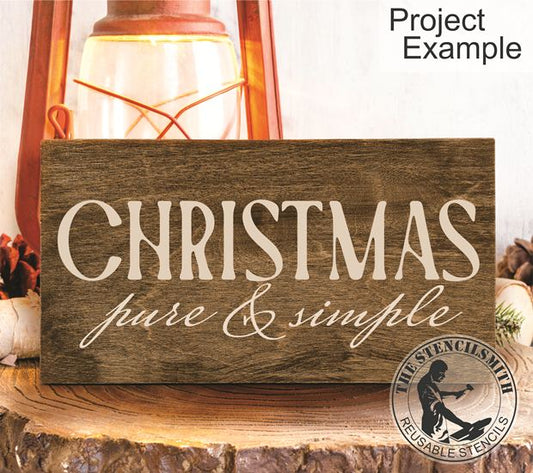10278 Christmas Pure & Simple Stencil