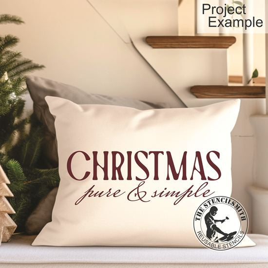10278 Christmas Pure & Simple Stencil