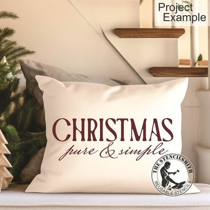 10278 Christmas Pure & Simple Stencil
