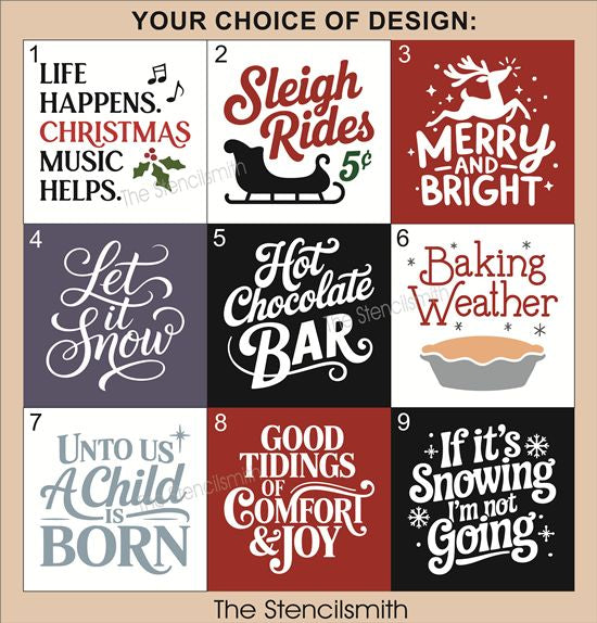 10280 Christmas Mini Stencils