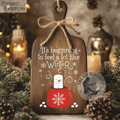 10285 It's Beginning To Feel Stencil