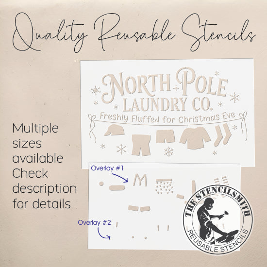 10290 North Pole Laundry Co. Stencil - The Stencilsmith