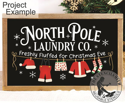 10290 North Pole Laundry Co. Stencil