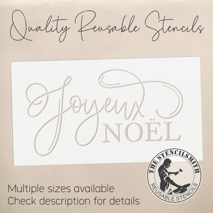 10292 Joyeux Noel Stencil - The Stencilsmith