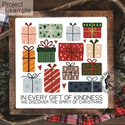 10295 In Every Gift Of Kindness Stencil