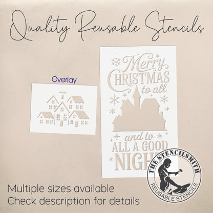 10296 Merry Christmas To All Stencil - The Stencilsmith
