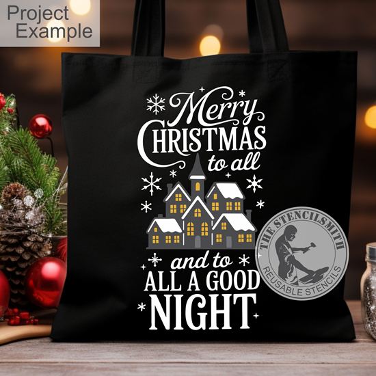 10296 Merry Christmas To All Stencil