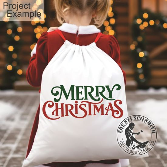 10298 Merry Christmas Stencil