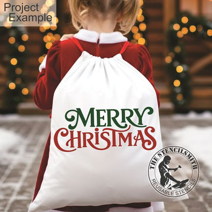 10298 Merry Christmas Stencil