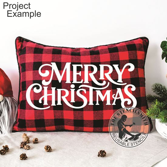 10298 Merry Christmas Stencil