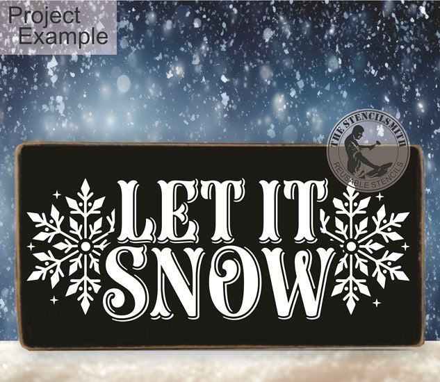 10301 Let It Snow Stencil