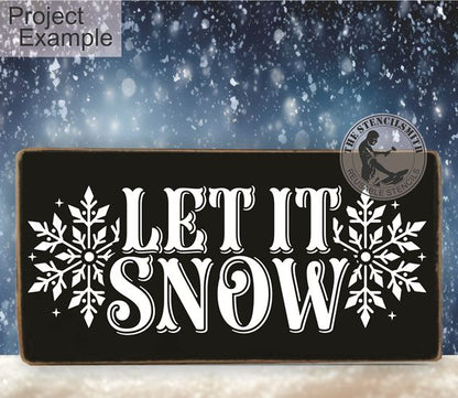 10301 Let It Snow Stencil