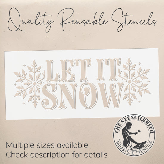 10301 Let It Snow Stencil - The Stencilsmith
