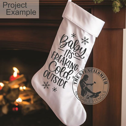 10305 Winter Humor Collection Stencil