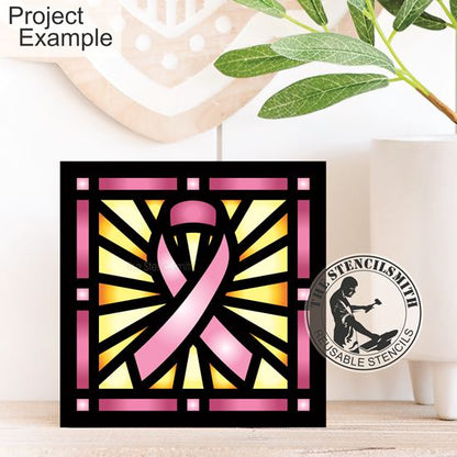 10307 Ribbon Stained Glass Stencil