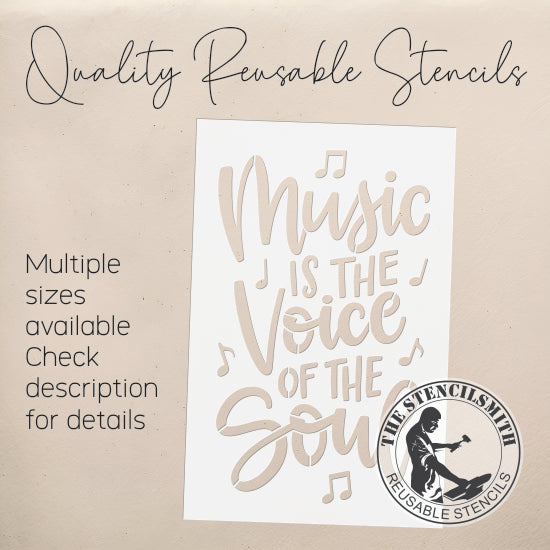 10308 Music Is The Voice Stencil - The Stencilsmith