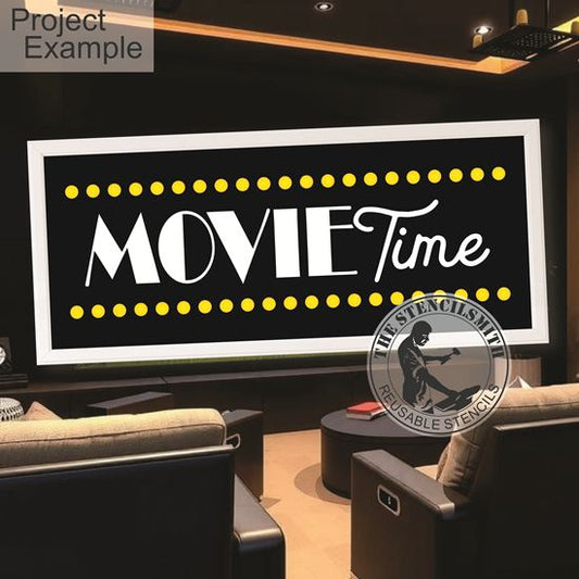 10311 Movie Time Stencil