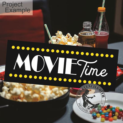10311 Movie Time Stencil